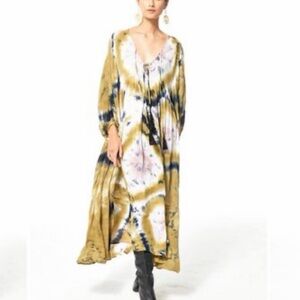 YFB Dawn tie dye maxi dress in Tide Venus wash